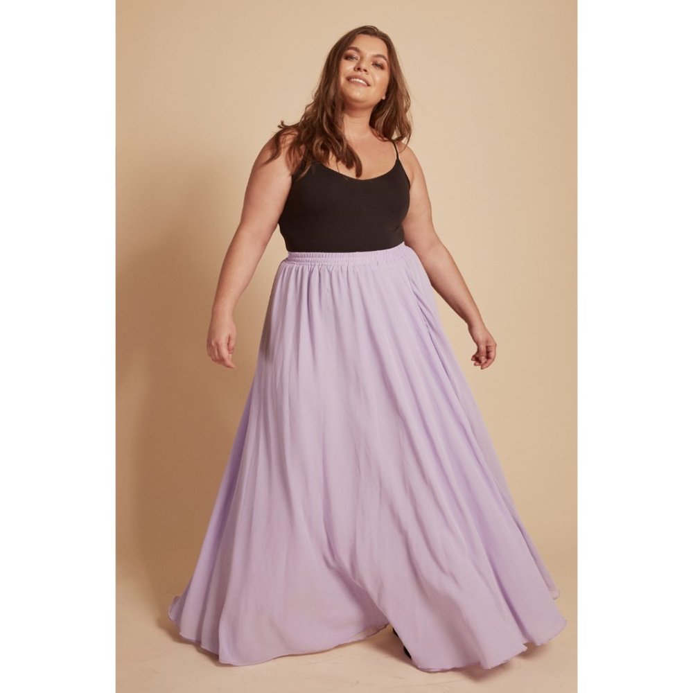 NWT MELANSAY Lila Maxi Skirt Size 2XL